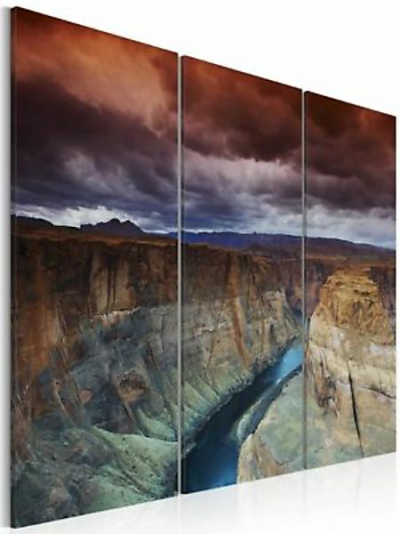 artgeist Wandbild Wolken über dem Grand Canion Colorado grau/braun Gr. 60 x günstig online kaufen