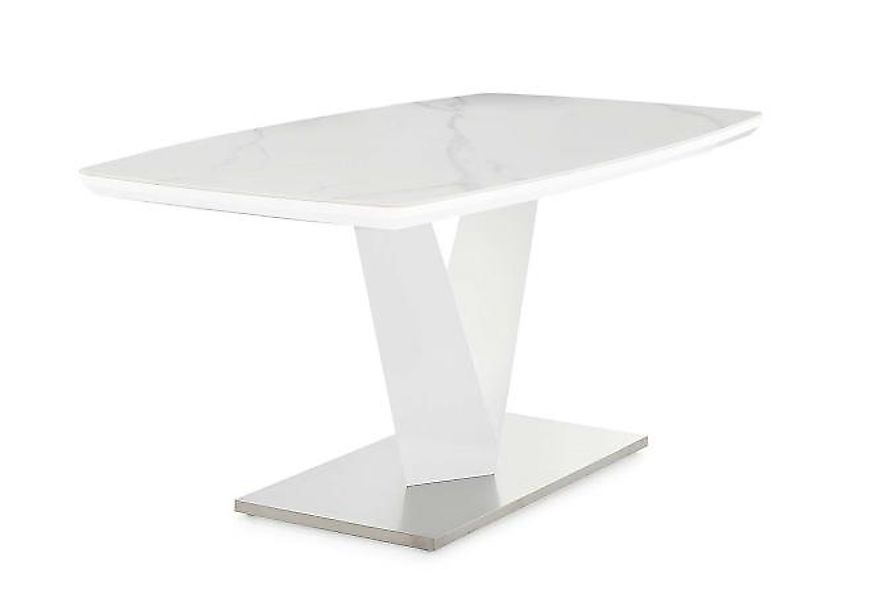 Esstisch ca. 160x90x76 cm Bootsform Weiß günstig online kaufen