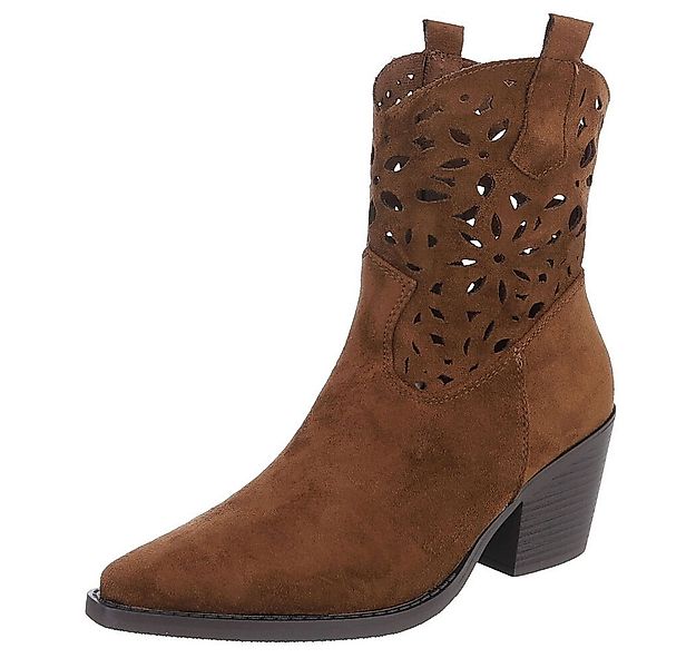 Ital-Design Elegante Stiefeletten mit Ausschnitt für Damen in Alltag und Fr günstig online kaufen