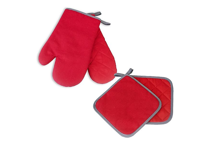 Delindo Lifestyle Topfhandschuhe Ofenhandschuhe, Topflappen, (4er Sparset, günstig online kaufen
