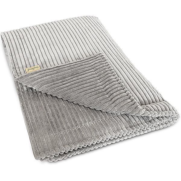Knuffelwuff Hundematte Timor Cord 120x80cm Hellgrau günstig online kaufen