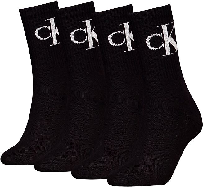 Calvin Klein Jeans Socken CKJ WOMEN SOCK 4P MONOGRAM ECOMM (4-Paar, 4 Paar) günstig online kaufen