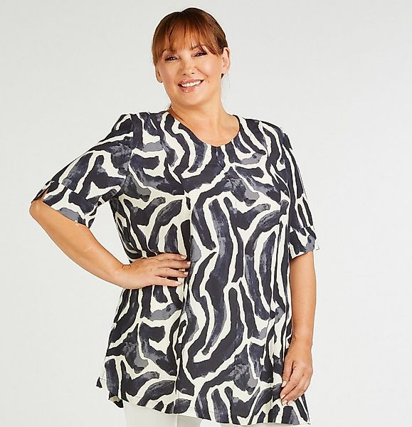 Mona Lisa Longtunika Große Größen Midnight Blue aus weich fließender Viskos günstig online kaufen