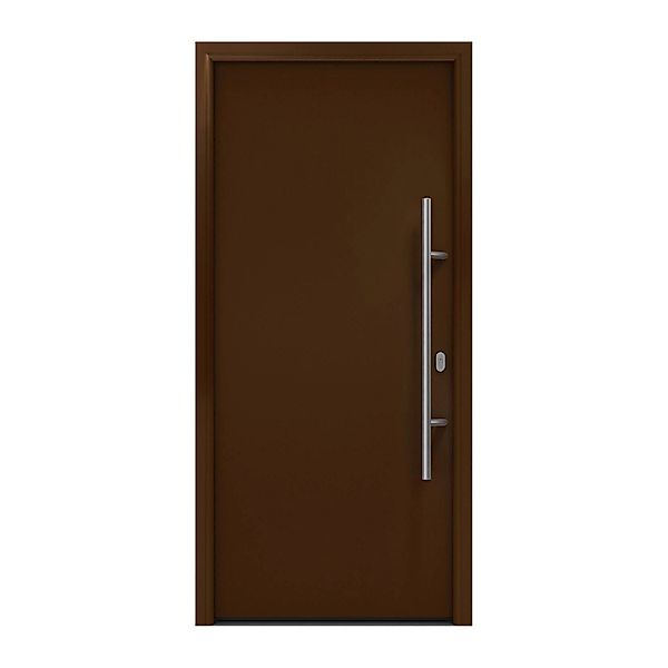 EcoStar Haustür Isopro IP 010 Terrabraun 110 cm x 210 cm DIN R günstig online kaufen