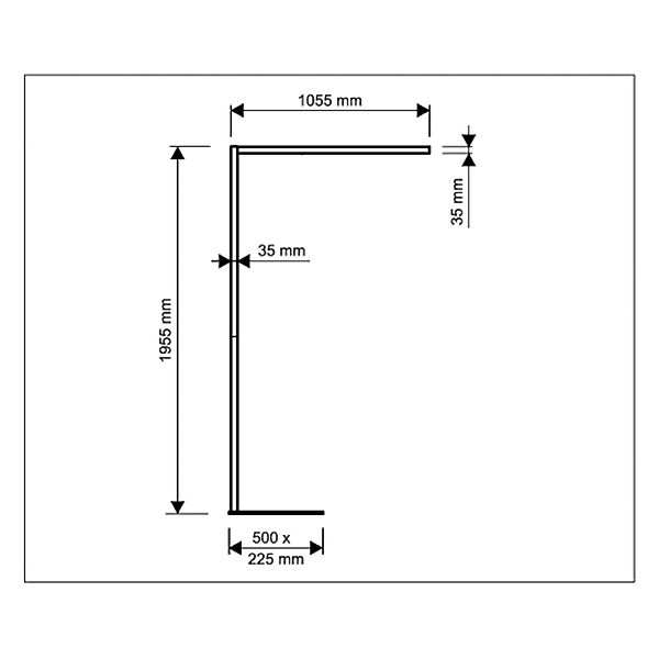 LED-Sensor-Stehlampe MAULsirius, weiß, CCT, dim, Standfuß günstig online kaufen