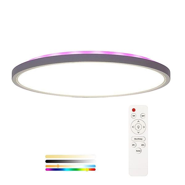 OULENBIYAR Deckenleuchte 24W LED Deckenleuchte Dimmbar günstig online kaufen