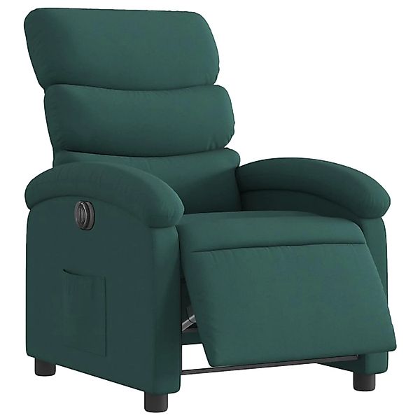 vidaXL Sessel Relaxsessel Elektrisch Dunkelgrün Stoff günstig online kaufen