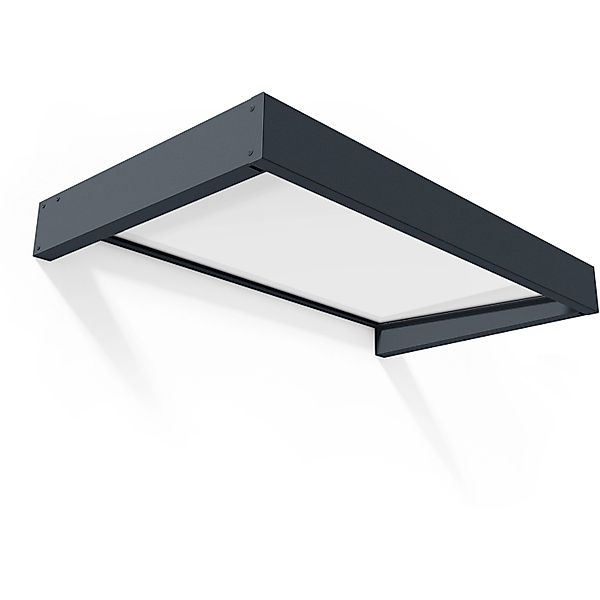 Canopia Vordach Sophia 17 cm x 160 cm x 95 cm Anthrazit günstig online kaufen