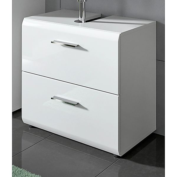 Inn.Furn Waschbeckenunterschrank in Weiß Hochglanz 60 cm Cover günstig online kaufen