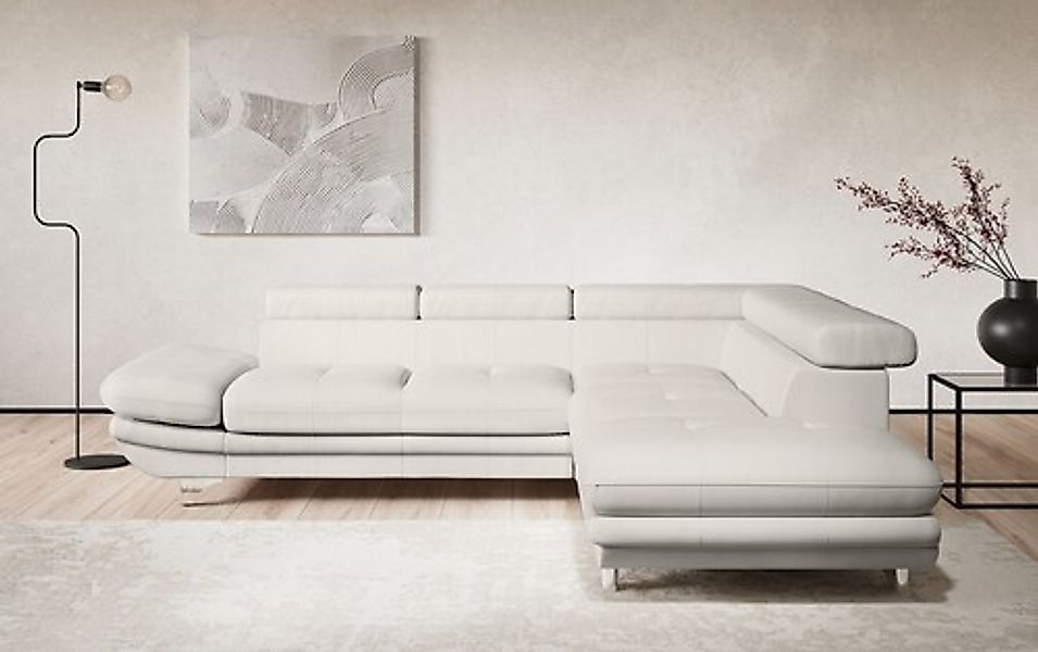 COTTA Ecksofa »Enterprise L-Form«, mit Arm- & Kopfteilverstellung, wahlweis günstig online kaufen