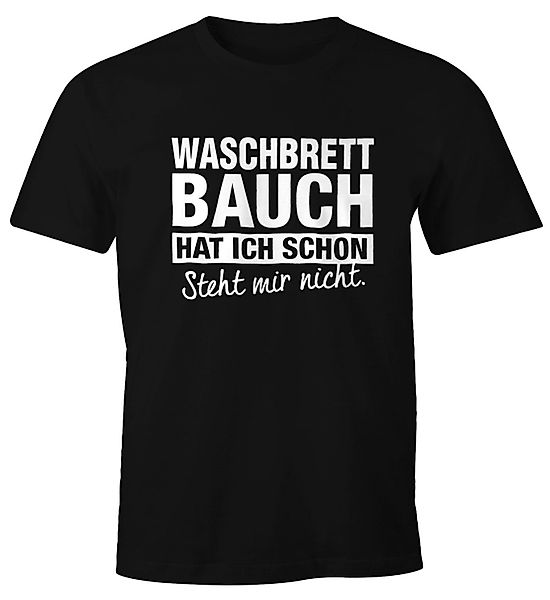 MoonWorks Print-Shirt Lustiges Herren T-Shirt Waschbrettbauch günstig online kaufen