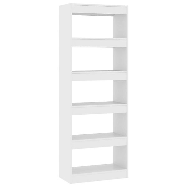 vidaXL Bücherregal/Raumteiler Weiß 60x30x166 cm Holzwerkstoff günstig online kaufen
