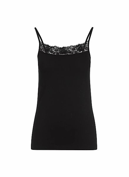 Trigema Unterhemd "TRIGEMA Spaghettiträger Unterhemd mit Spitze" 1 Stk. günstig online kaufen