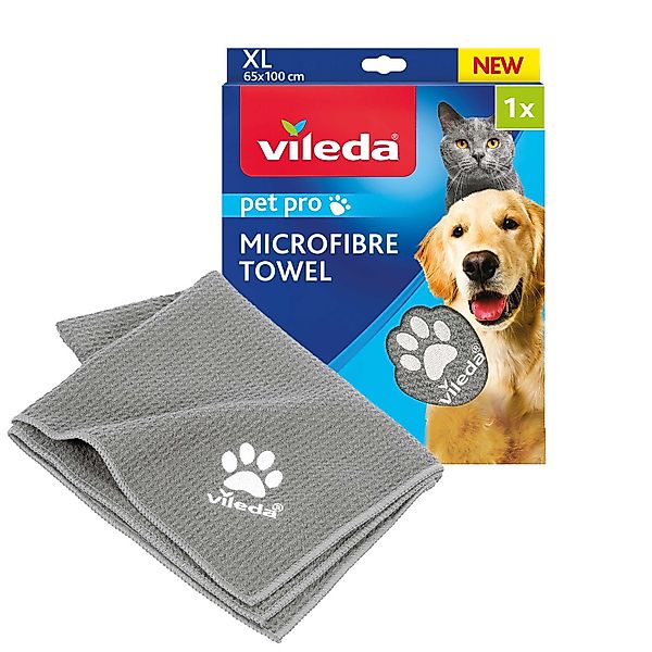 Vileda Tierdecke, Pet Pro M Mikrofaser-Handtuch günstig online kaufen
