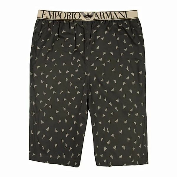 Emporio Armani Pyjamashorts Loungewear Bermuda mit platziertem Markenschrif günstig online kaufen