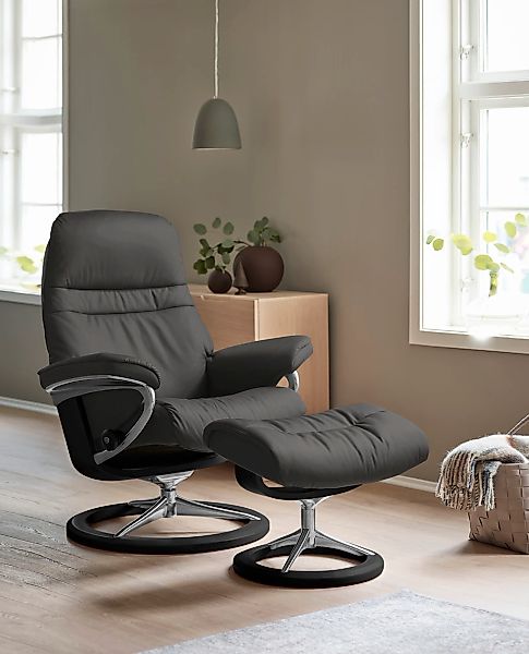 Stressless Relaxsessel "Sunrise" Relaxsessel mit Hocker, mit Signature Base günstig online kaufen