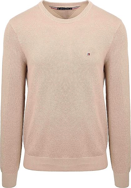 Tommy Hilfiger Structure Pullover Beige - Größe XL günstig online kaufen