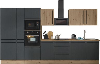 KOCHSTATION Küchenzeile "Florida" Breite 370 cm, wahlweise mit E-Geräten,So günstig online kaufen