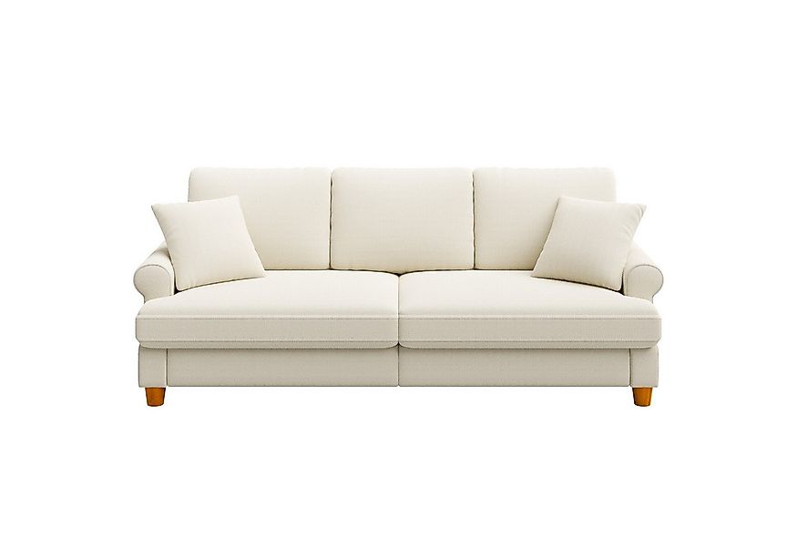 ToteBox Big-Sofa Dreisitzer Chenille Sofa 220cm Federkern + Massivholz+Atmu günstig online kaufen