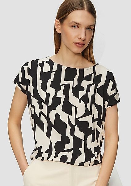 s.Oliver Kurzarmshirt T-Shirt T-Shirt aus Viskosestretch im Relaxed Fit günstig online kaufen