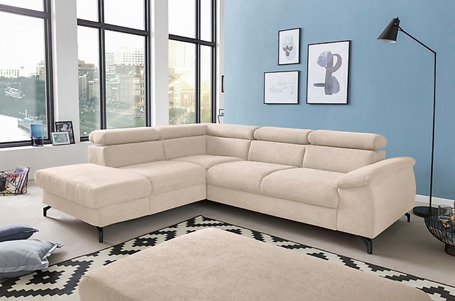 COTTA Polstergarnitur »Kitty L-Form, B: 249 bzw. 100 cm (Set: Ecksofa & Hoc günstig online kaufen