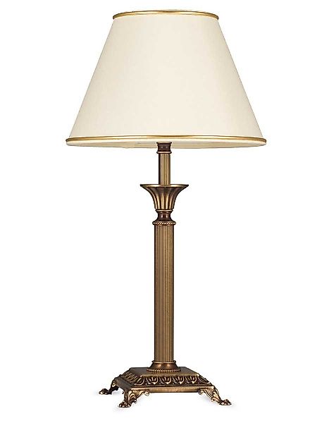 Helios Leuchten Tischleuchte Tischlampe Messing antik günstig online kaufen