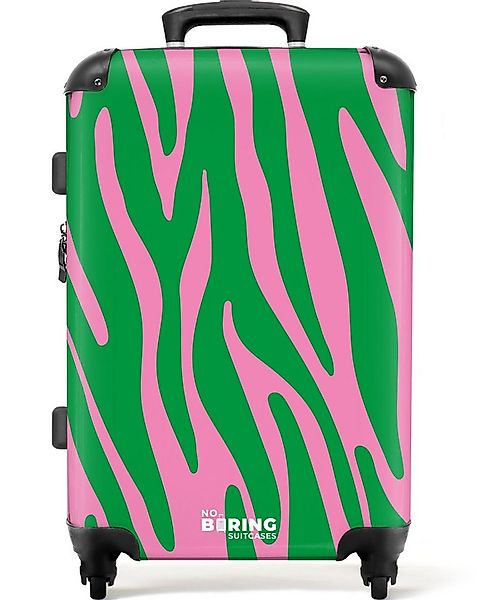 NoBoringSuitcases.com© Hartschalen-Trolley Grüner und rosa Zebramuster 67 c günstig online kaufen