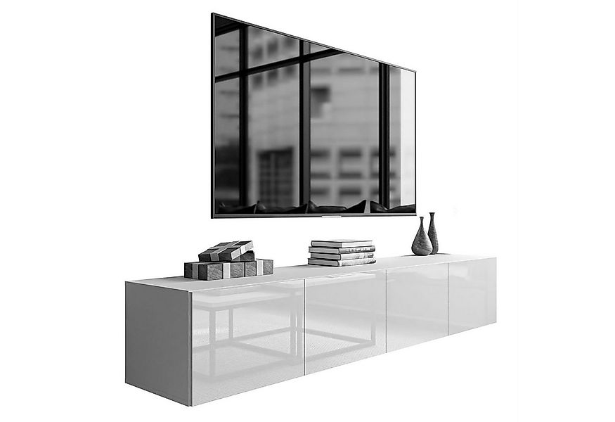 yourhouse24 Lowboard Noisy TV-Lowboard 200 cm hängend mit LED-Beleuchtung u günstig online kaufen