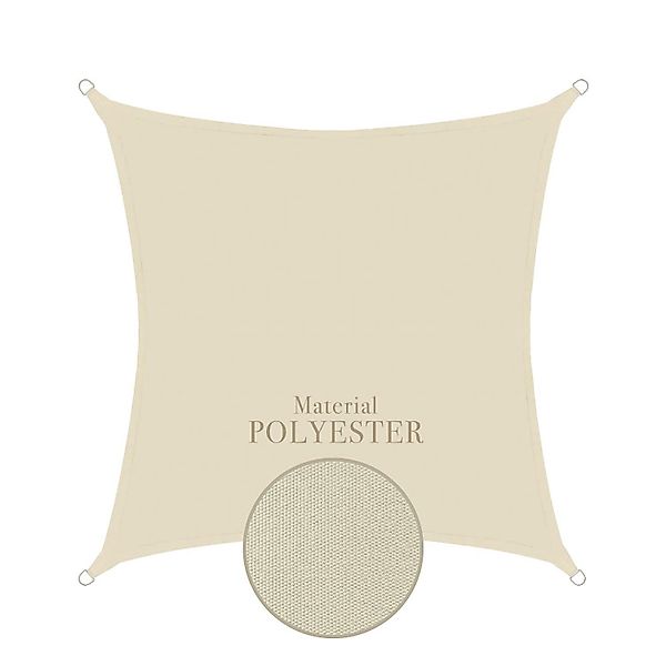 anndora Sonnensegel Tarp 3x3m Sonnenschutz, (Beige), günstig online kaufen