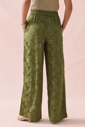 Next Palazzohose Satin-Jacquardhose mit weitem Beinschnitt günstig online kaufen