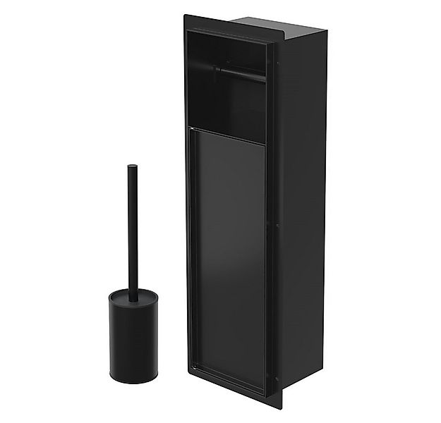 LuxeBath Toilettenpapierhalter Unterputz-Schrankmodul Edelstahl für Klobürs günstig online kaufen