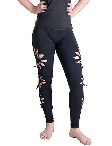 Vishes Leggings Geknüpfte Cutwork Leggings aus Baumwolle mit Kreisen Goa, Y günstig online kaufen