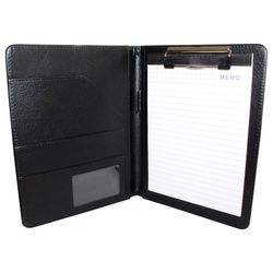 Kurtzy Konferenzmappe Schwarzes Kunstleder Notizbuch A5 günstig online kaufen