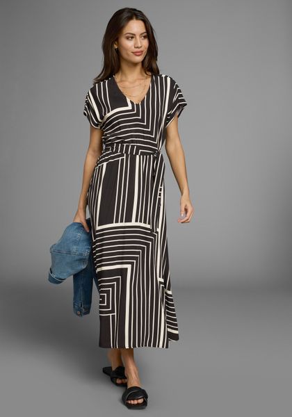 Laura Scott Midikleid inklusive Stoffgürtel, 2 Stk. tlg. im trendigen Maxi- günstig online kaufen