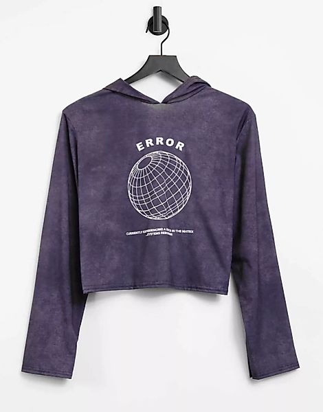 Adolescent Clothing – Error – Lounge-Kapuzenpullover verwaschenem Grau günstig online kaufen