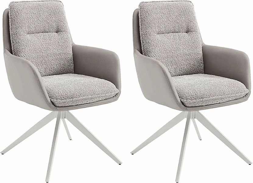 Home affaire Esszimmerstuhl "Barcelona" (Set) 2 Stk. Boucle verschiedene Ge günstig online kaufen