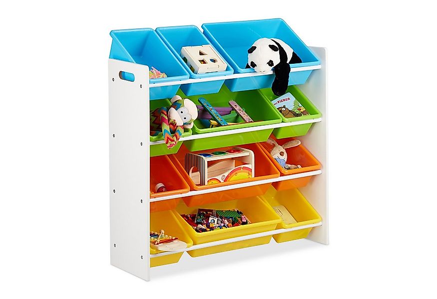 relaxdays Standregal Kinderregal mit Regalboxen, XL günstig online kaufen