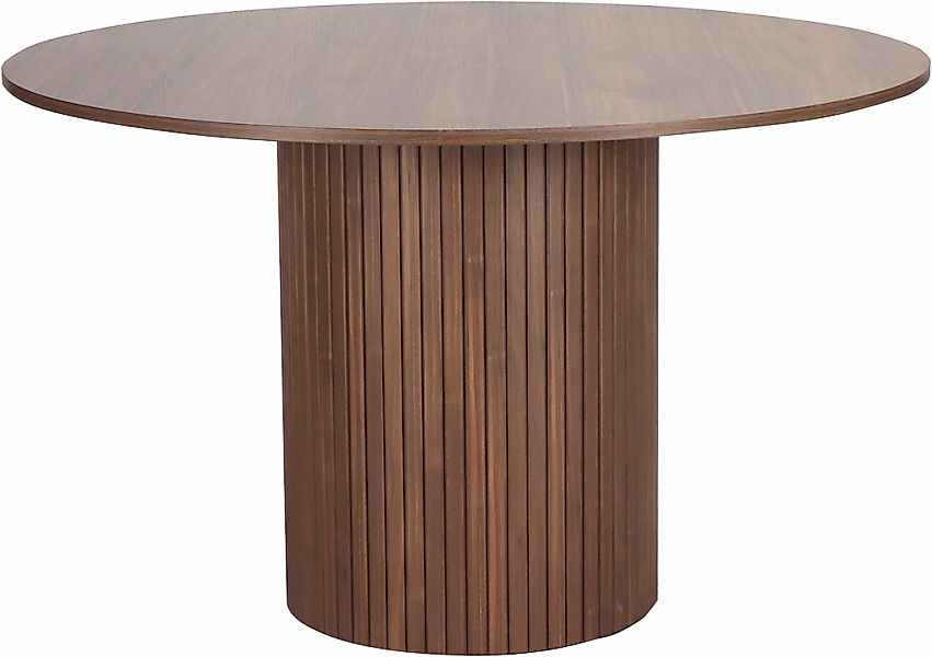 Home affaire Esstisch, Sockel mit Lamellendesign günstig online kaufen