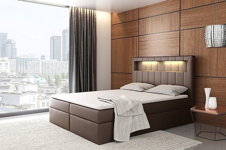 yourhouse24 Boxspringbett Alpina mit 2 Bettkästen, Doppelbett mit Bonell-Ma günstig online kaufen