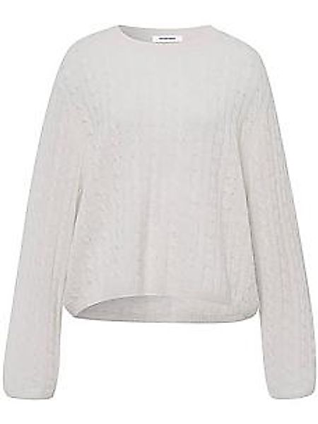 Rundhals-Pullover aus 100% Kaschmir include grau günstig online kaufen