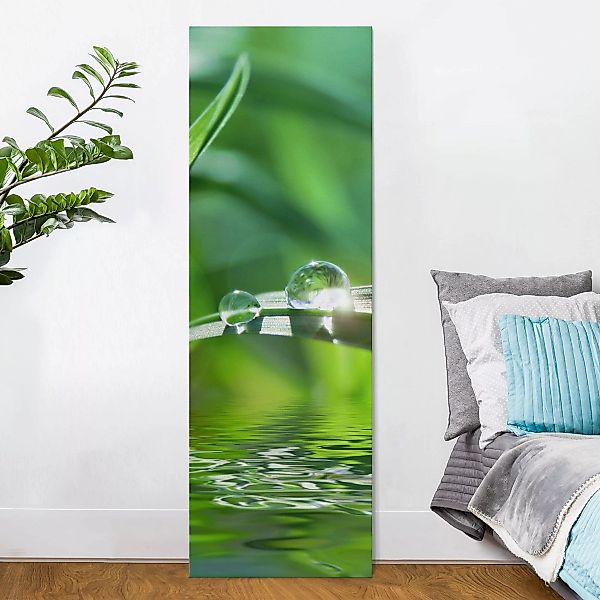 Leinwandbild Blumen - Hochformat Green Ambiance II günstig online kaufen