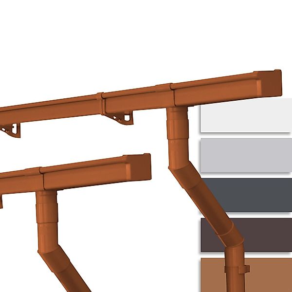 INEFA Dachrinne Dachrinnen Set Gartenhaus, NW günstig online kaufen