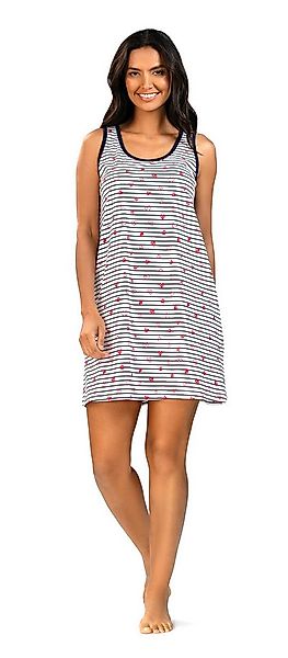 comtessa Nachthemd Ascafa Damen Nachtemd ärmellos Herzen Marine (1-tlg) ärm günstig online kaufen