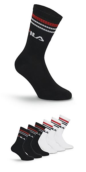 Fila Socken "UNISEX LIFESTYLE PLAIN SOCKS" 3 Paar, 6 Stk. tlg. mit Logo-Sch günstig online kaufen