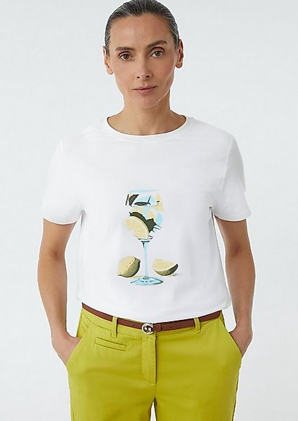 comma Kurzarmshirt T-Shirt T-Shirt mit Print günstig online kaufen