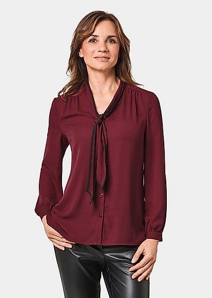 GOLDNER Langarmbluse Figurumspielende Bluse mit modischer Schluppe günstig online kaufen