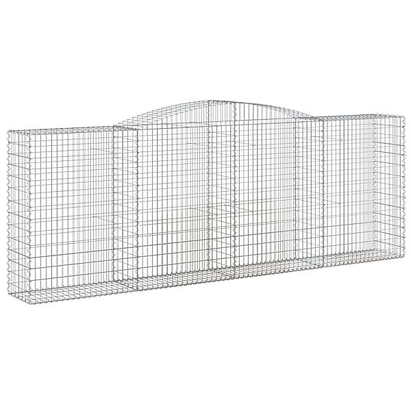 vidaXL Gabionen mit Hochbogen 15 Stk 400x50x140/160cm Eisen 1635369 günstig online kaufen