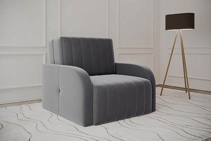 MOEBLO Kindersofa aus Samtstoff MONTANA 80, mit Bettfunktion Schlafsofa mit günstig online kaufen