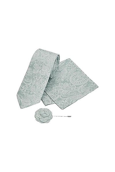 Next Krawatte Paisley-Krawatte, Einstecktuch und Krawattennadel (3-St) günstig online kaufen