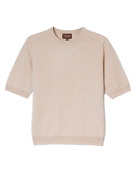 GOBI Cashmere Rundhalspullover Kaschmir-Pullover mit kurzen Ärmeln günstig online kaufen